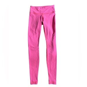 💖 Lululemon Neon Hot Pink Yoga Leggings – Size 2 💖